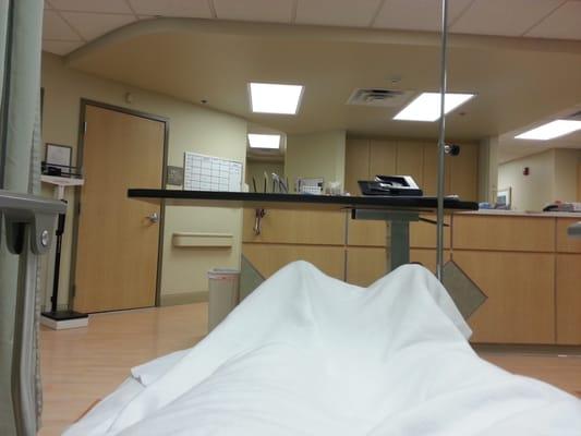 My feet and view of nursing station!