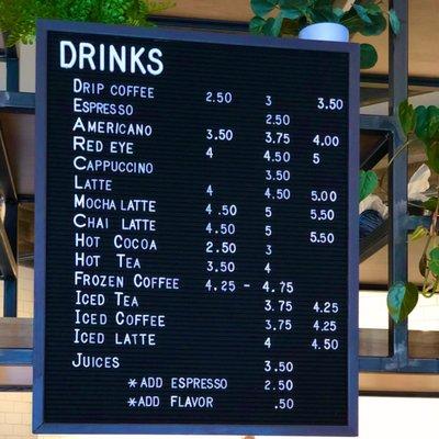 Drink Menu