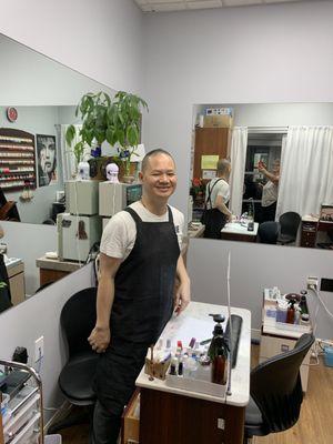 The owner of John regal nails at Sola studio in white plains