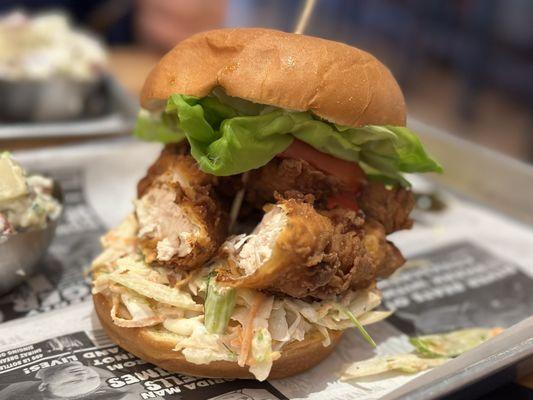 The "Classic" Fried Chicken sandwich. The "Southern" version had jalapeño and looked great too.