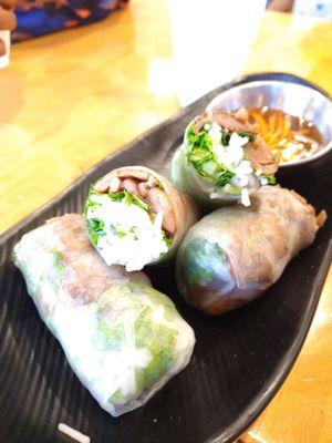 Pork spring rolls