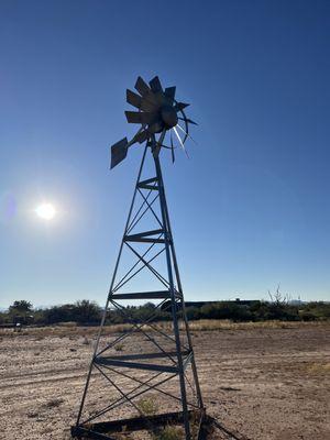 Working windmill on Kamping Grounds.