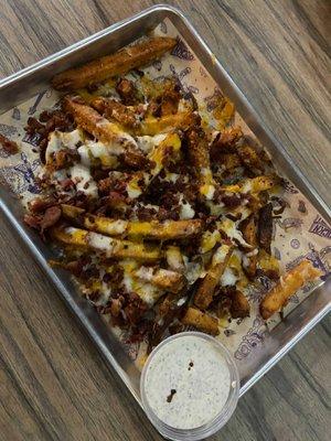 Cheese fries with that great homemade ranch!