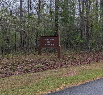 Entrance to the Rivers Bridge State Historical Site