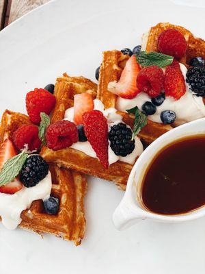 Lemon cream Waffles