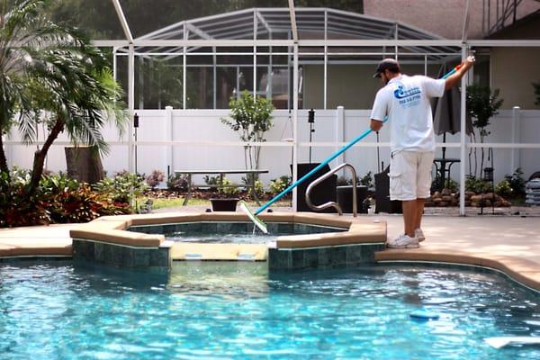 Jay Cunningham working hard to ensure every pool is Picture Perfect!