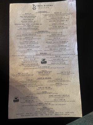 UPDATED MENU