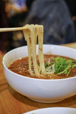 Spicy Tingly Beef Rice Noodles in Soup - IG: @nelson_eats