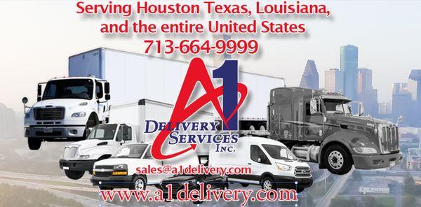 Houston area Same day delivery service moving small packages to LTL load. Interested in more information Email rgarcia@a1delivery.com