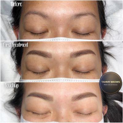 Tammy Brow's Microshading that is natural style