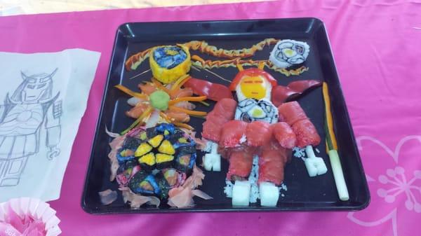 Sushi display