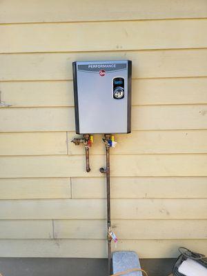 Electronic Tankless Water Heater Installation.