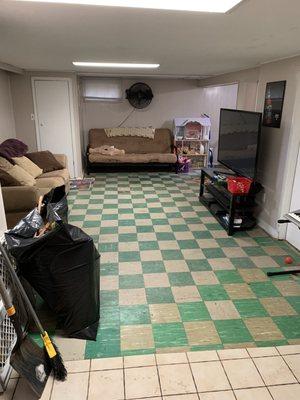 Basement before