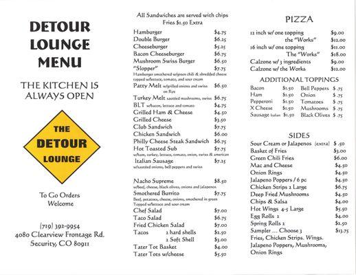 Lunch & Dinner Menu