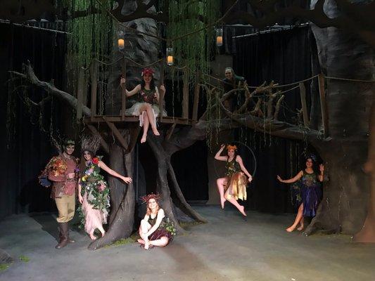 trabuco's a midsummer night's dream stage set