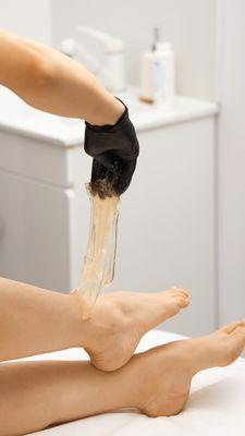 Sugaring uses a sugar wax to safely remove hair. Our most popular is our sugar Brazilian.