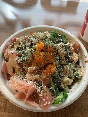 Small bowl with Hawaiian poke