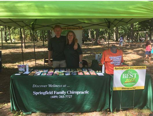 What a beautiful day at Eastampton Day educating our community about true health, wellness and chiropractic!