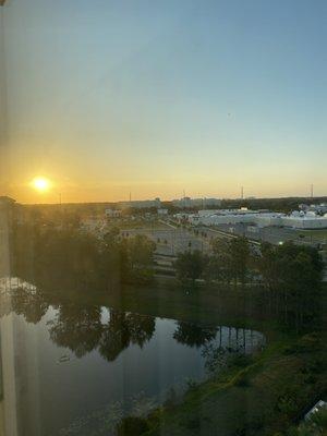 The sunrise from the 7th floor