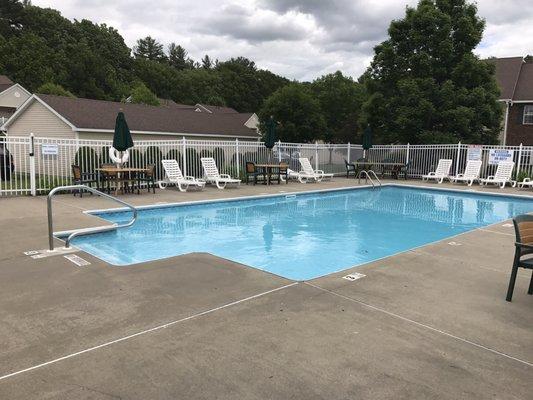 Their "sparkling" swimming pool.