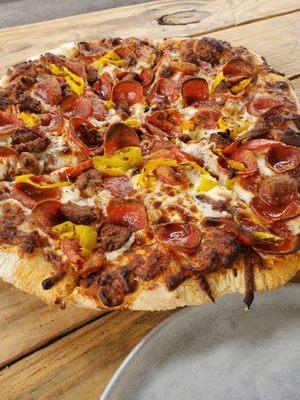 The Cluster - sausage, pepperoni and banana peppers