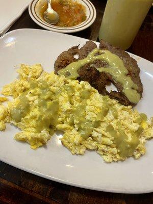 Steak and eggs!