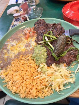 Carne asada plate