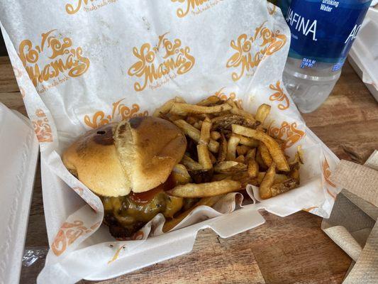 BBQ Cheeseburger Plate