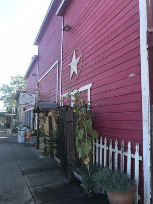 Outside on the Main Street.