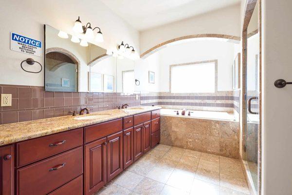 Master Bathroom in Authentic and Luxurious Rehab Center at Long Beach - Gratitude Lodge