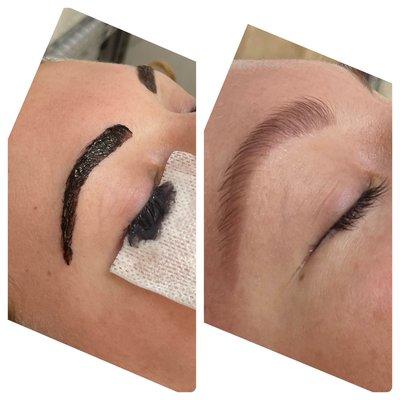 Lash and brow tinting