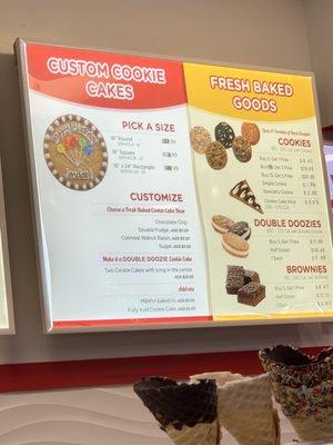 Cookie menu