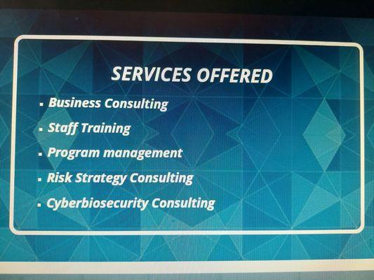 Buedek LLC Profesional Services offered.