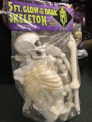 Glow in the dark skeleton