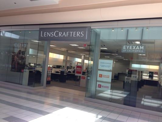 LensCrafters Store Front, Newpark Mall, Newark, CA.