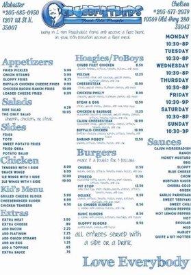 New menu