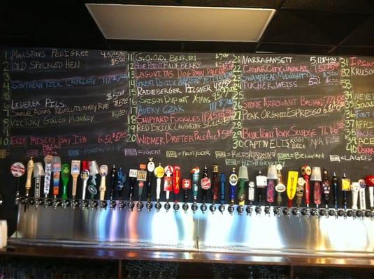 40 beers on tap.