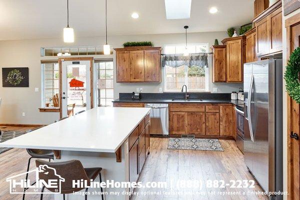 HiLine Homes of Salem Model Home Plan 2232 Kitchen.