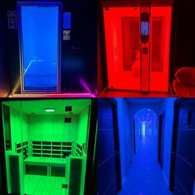 Everest Peak Whole Body Cryotherapy Chamber | Red Light Therapy Vitality Booth | HaloIR Infrared Sauna | Halotherapy | Compression Therapy