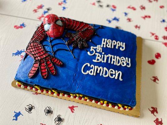 Spider-Man cake.