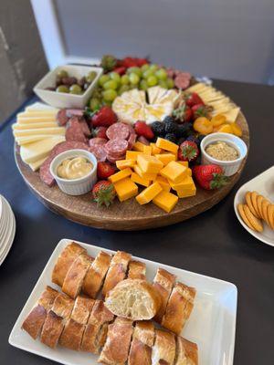 Charcuterie board...delicious!