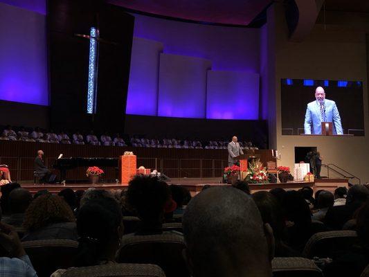 Ralph Douglas West Sr preaching on Sunday.