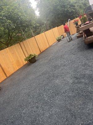 New fence