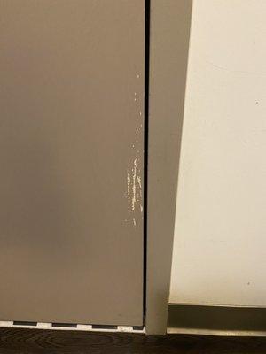 Scratched up door - from a dog?