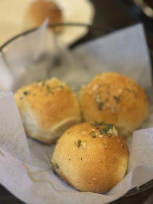 Garlic rolls on the house