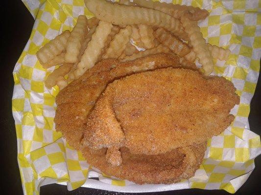 Catfish Fillet and Fries