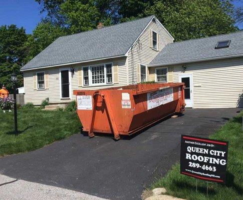 Queen City Roofing roof replacement in Southern New Hampshire.