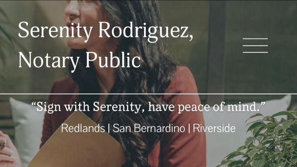 Serenity Rodriguez, Notary Public