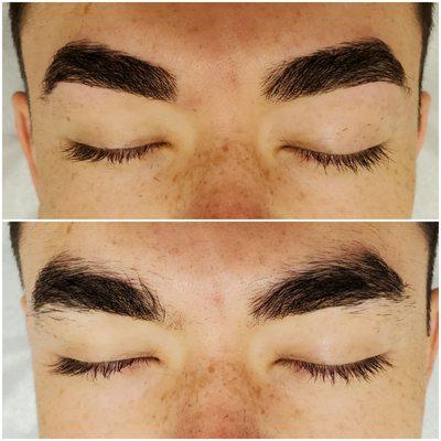 Men's eyebrow wax