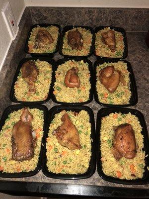 Fried Rice and chicken